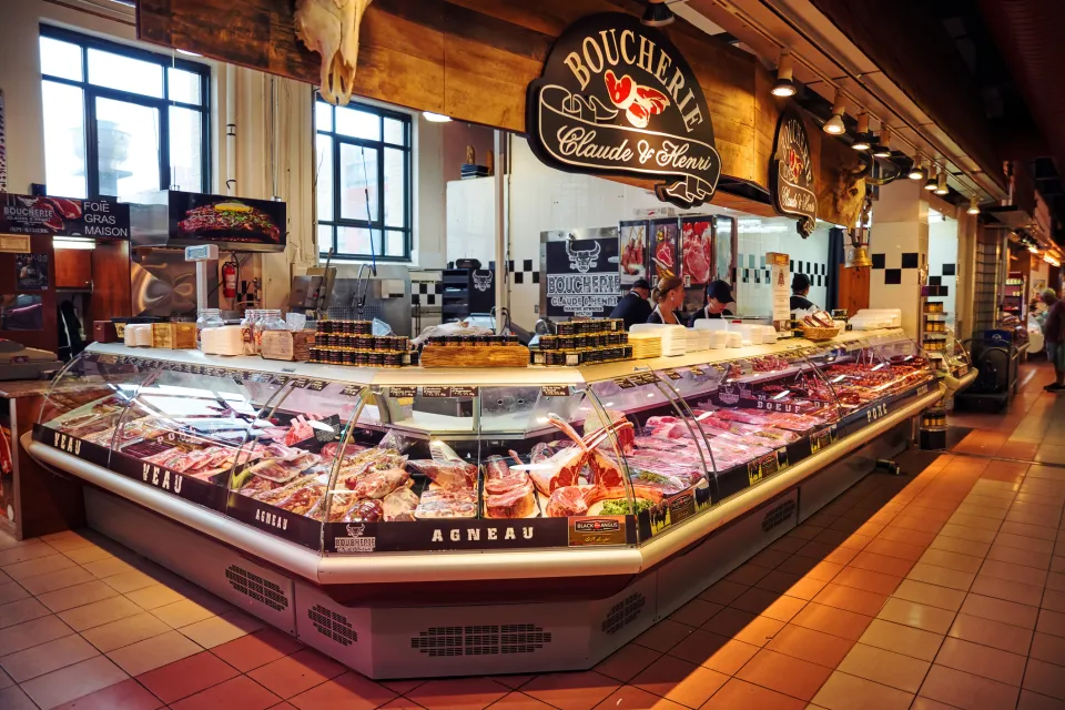 Comptoir réfrigéré boucherie